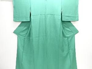 斉藤三才　氷割れ模様織り出し色無地着物